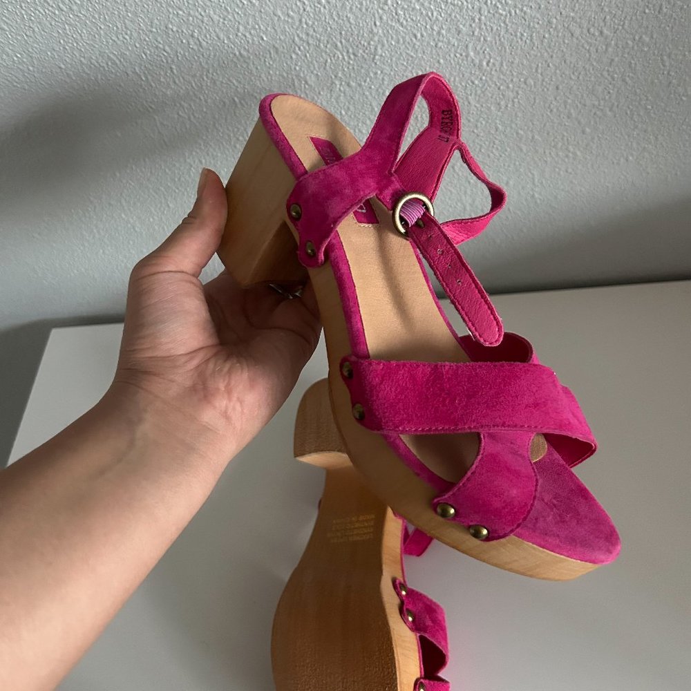 Anthropologie Nwot Silent D Suede Platform Byron - image 2